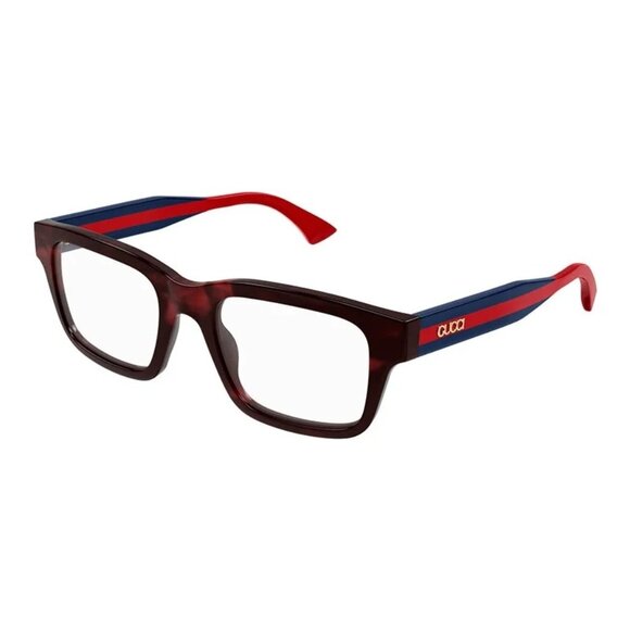 NEW GUCCI EYEGLASSES HAVANA RED BLUE MEN EYEWEAR GUCCI